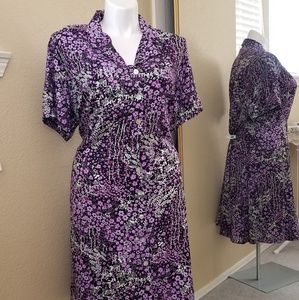 Paisley shirt dress